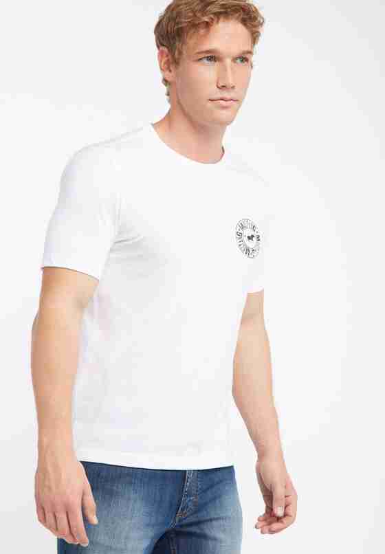 T-Shirt Label-Shirt, Weiß, model
