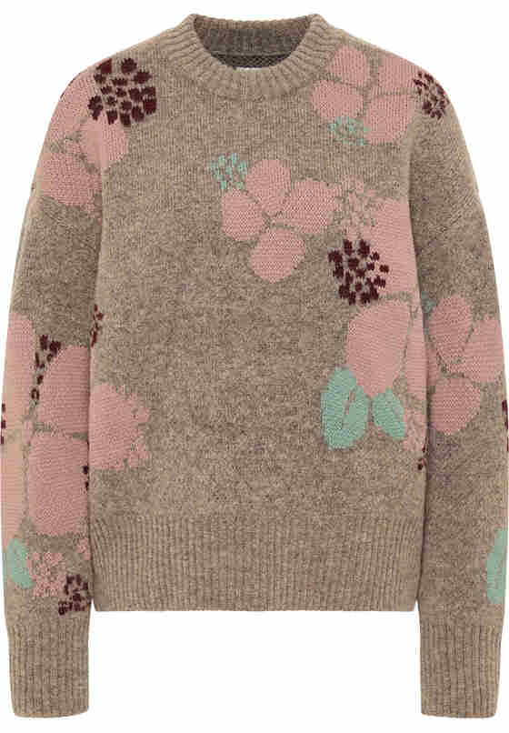 Sweater Style Carla C Jacquard, Braun, bueste