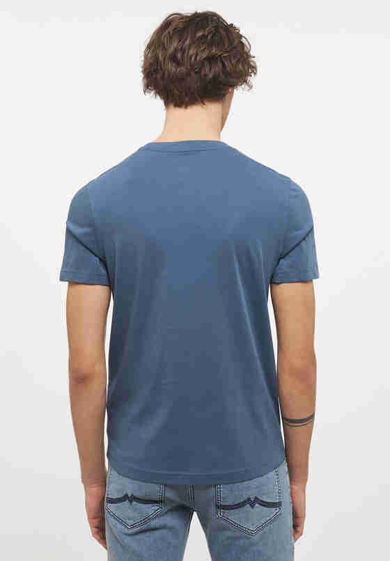 T-Shirt Print-Shirt, Blau, model