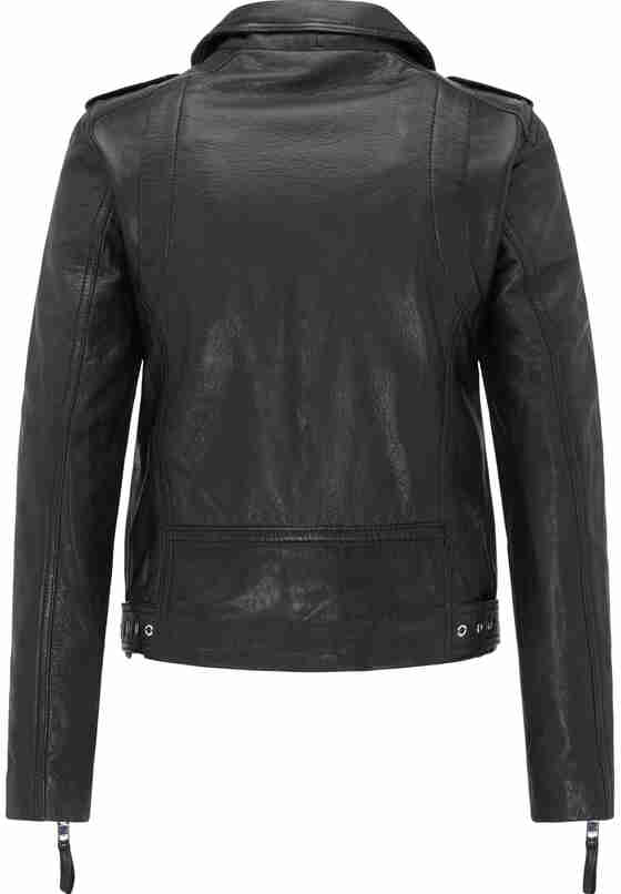 Jacke womens biker jacket, Schwarz, bueste