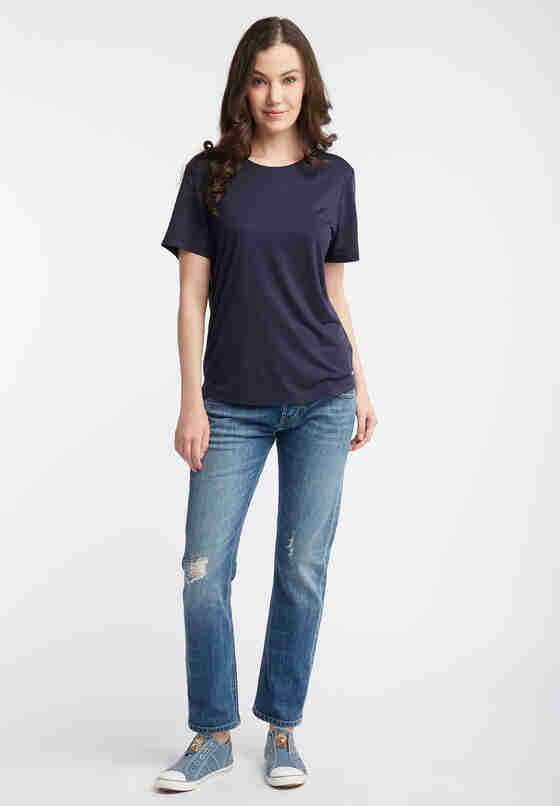 T-Shirt Riemen-Shirt, Blau, model