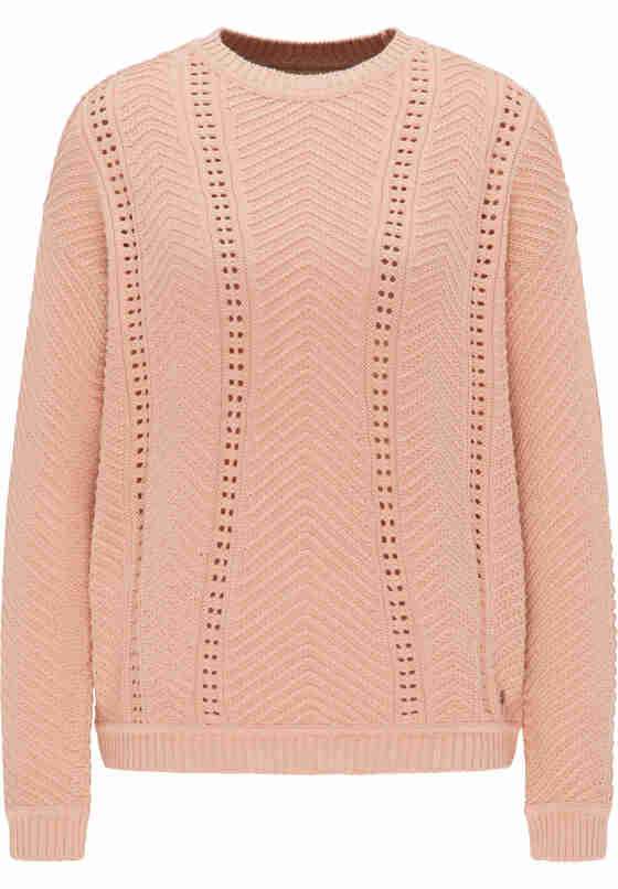 Sweater Camilla C Ajour, Rosa, bueste