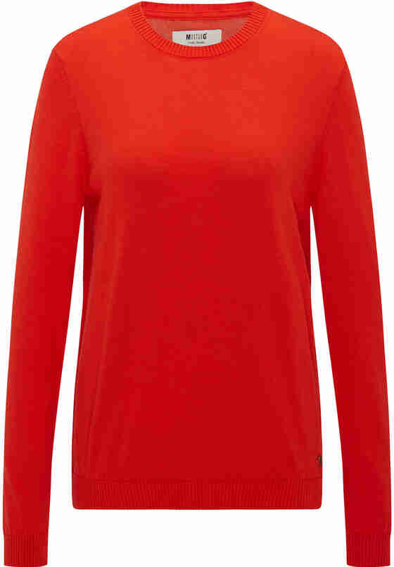 Sweater Basic-Pullover, Rot, bueste