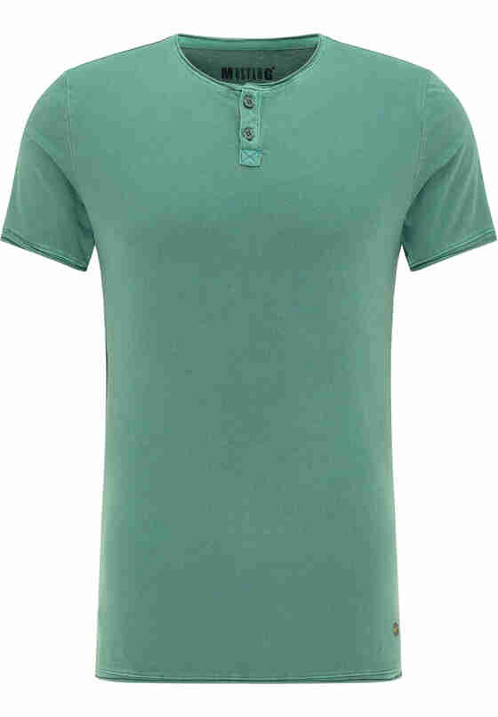 T-Shirt Style Aron Henley, Grün, bueste