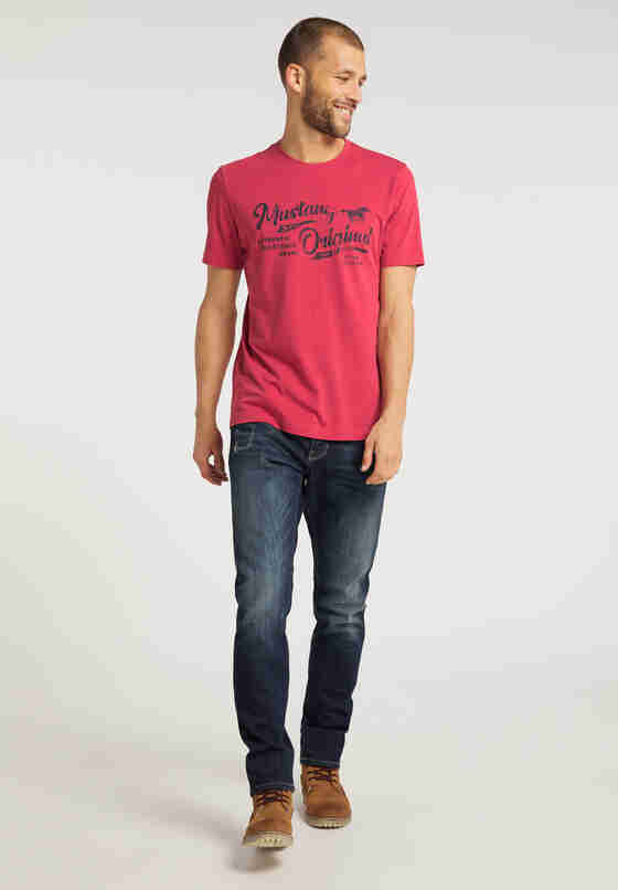T-Shirt Label-Shirt, Rot, model