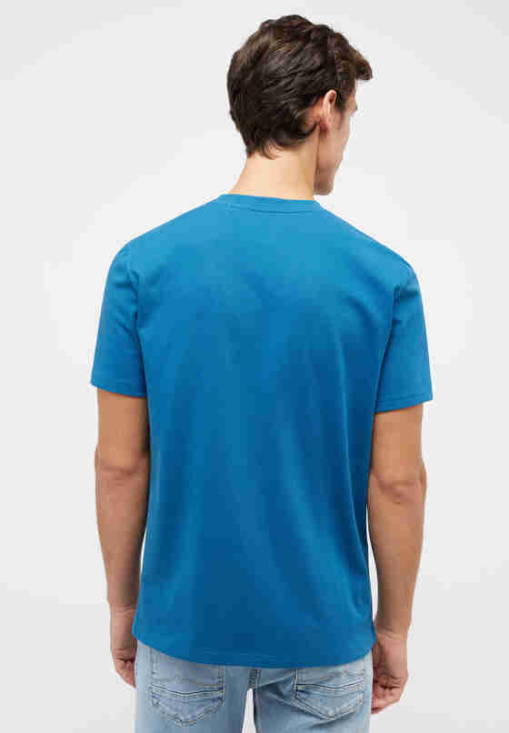 T-Shirt Print-Shirt, Blau, model