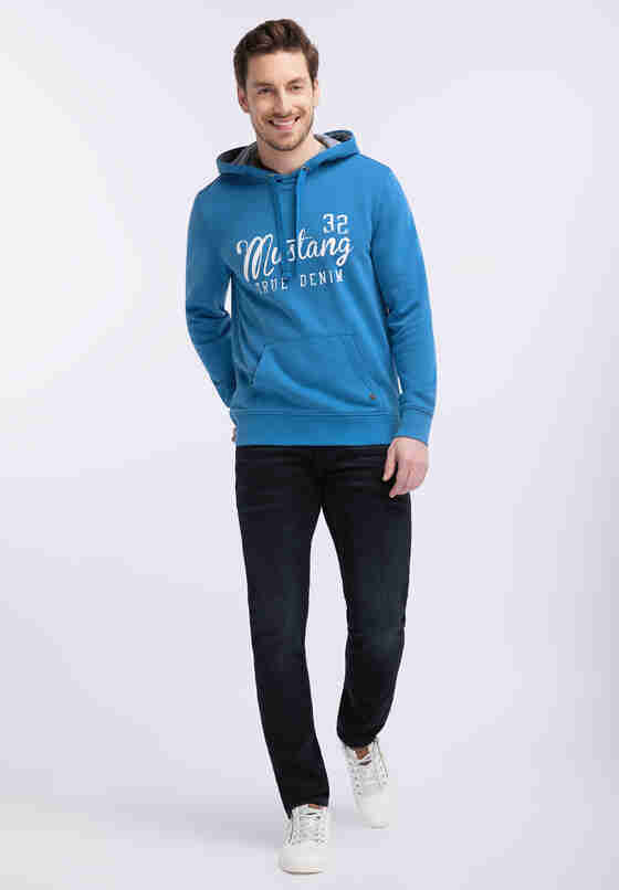 Sweatshirt Logoprint Hoodie, Blau, model