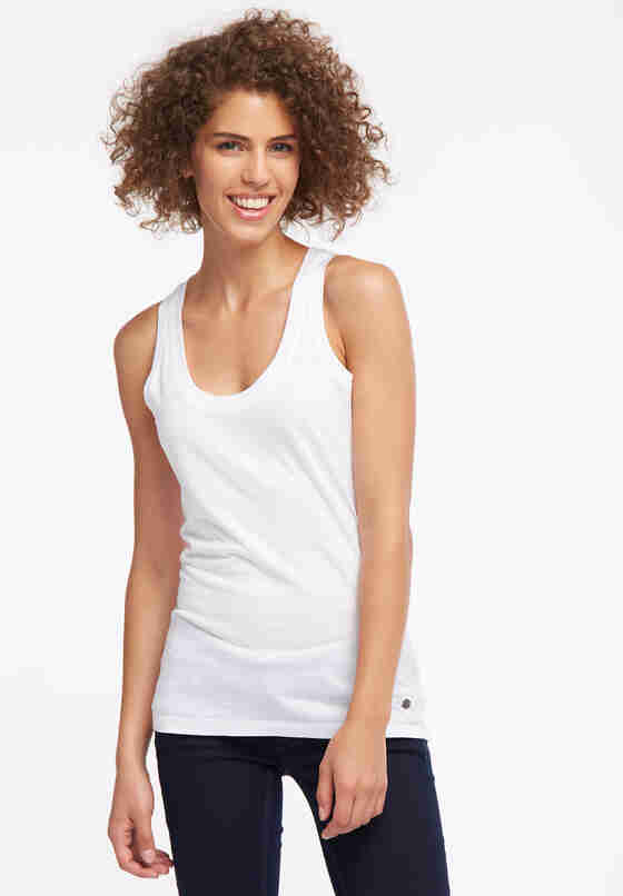 T-Shirt Tanktop, Weiß, model