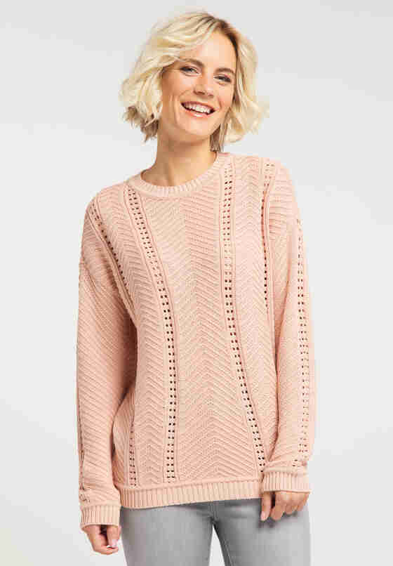 Sweater Camilla C Ajour, Rosa, model