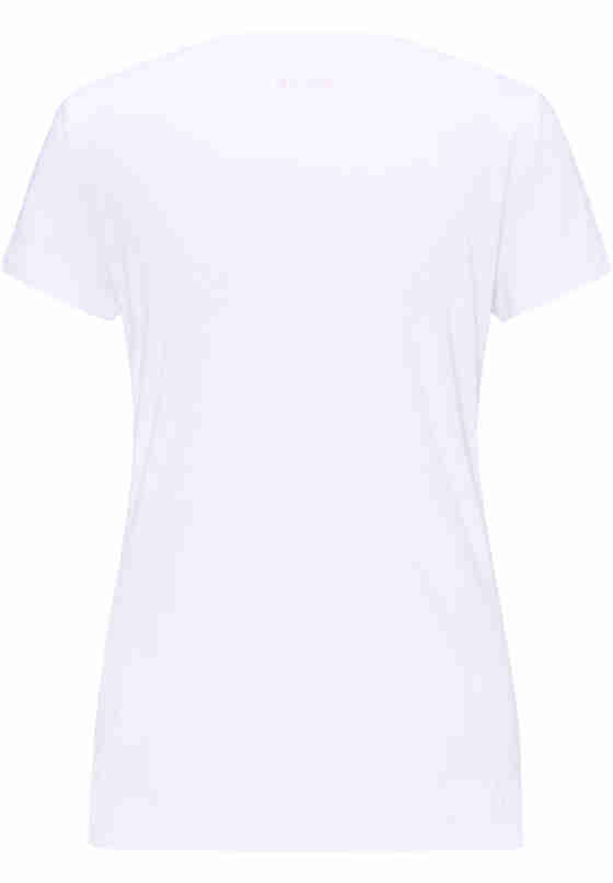 T-Shirt Shirt mit Logo-Print, Weiß, bueste