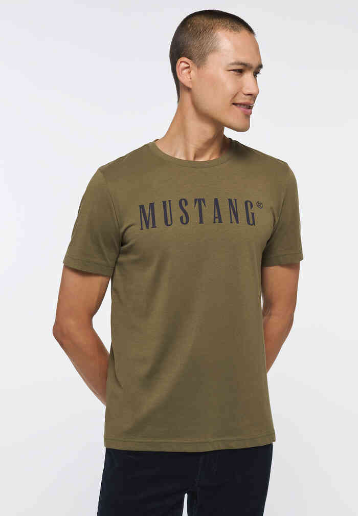 großem bei Mustang kaufen bei T-Shirt mit Frontprint jetzt