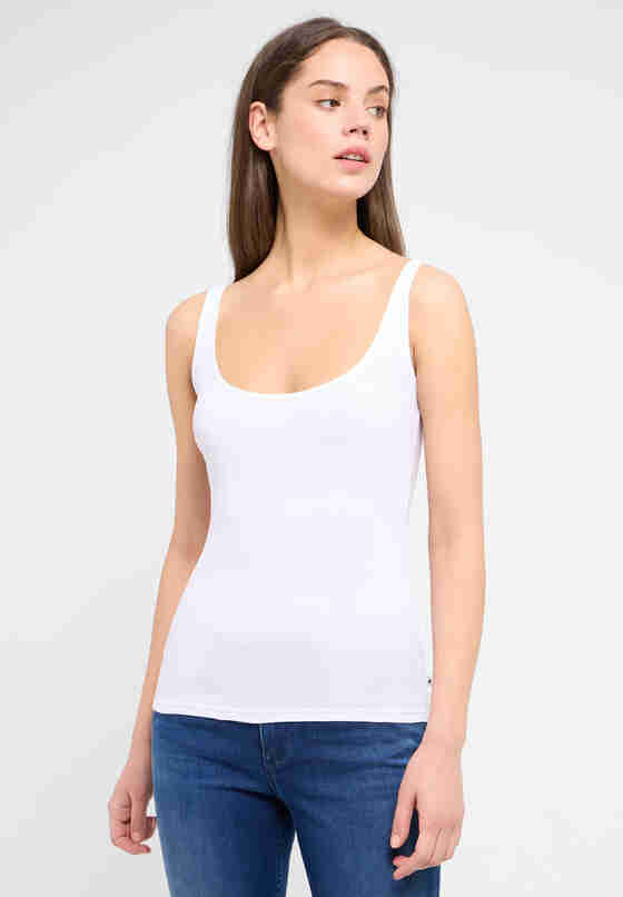 T-Shirt Top, Weiß, model