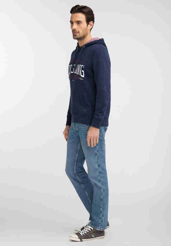 Sweatshirt Printed Hoodie, Blau, model