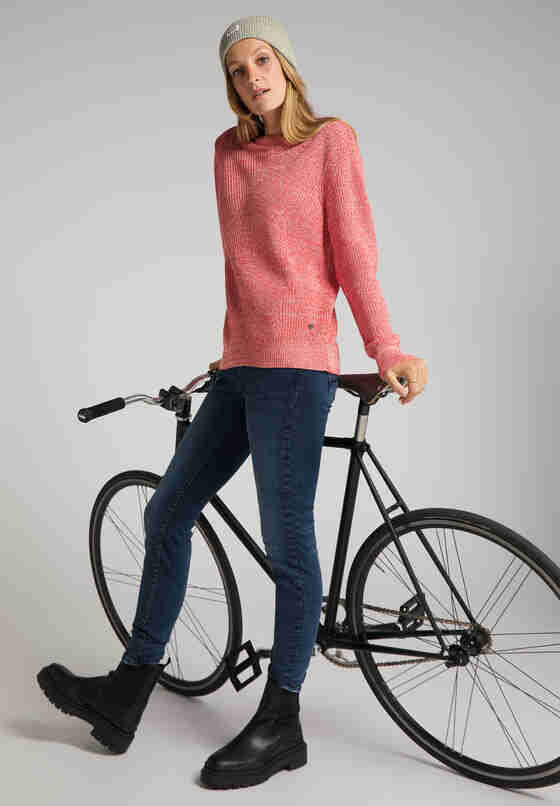 Sweater Style Carla C Mouline, Rot, model