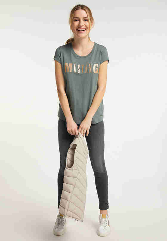 T-Shirt Style Audrey C Print, Grün, model