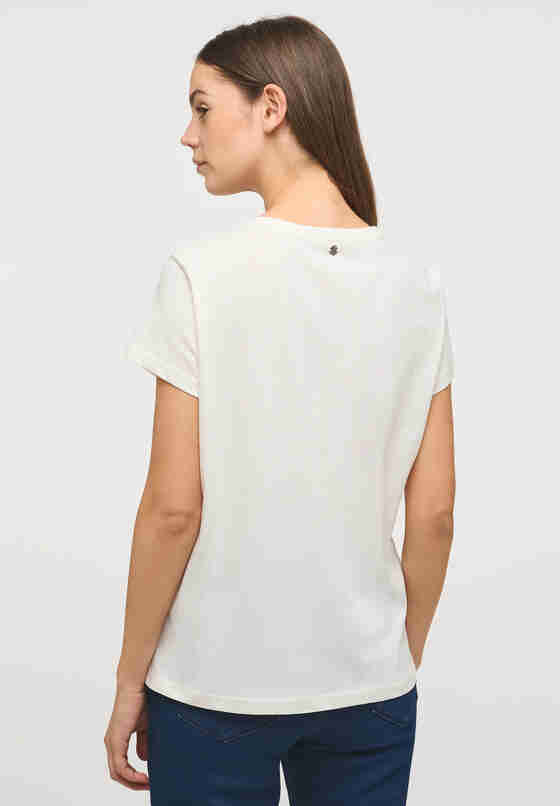 T-Shirt Style Alina C Print, Weiß, model