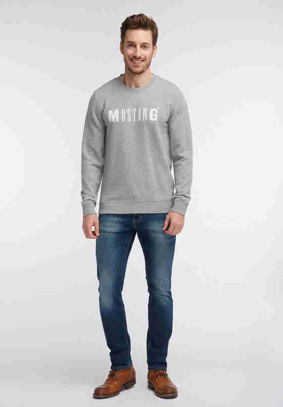 Sweatshirt Logo-Sweatshirt, Grau, model