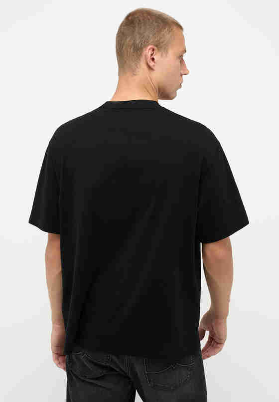 T-Shirt Print-Shirt, Schwarz, model