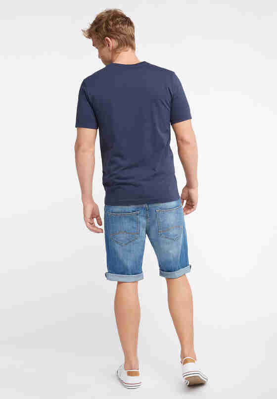 T-Shirt Label-Shirt, Blau, model
