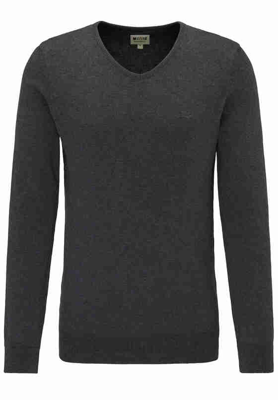 Sweater Basic-Pullover, Grau, bueste