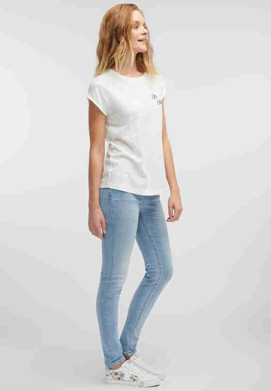 T-Shirt Basic-Shirt, Weiß, model