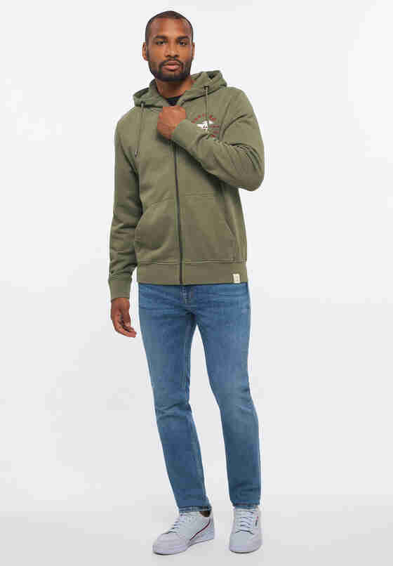 Sweatshirt Style brian H-zip Embro, Grün, model