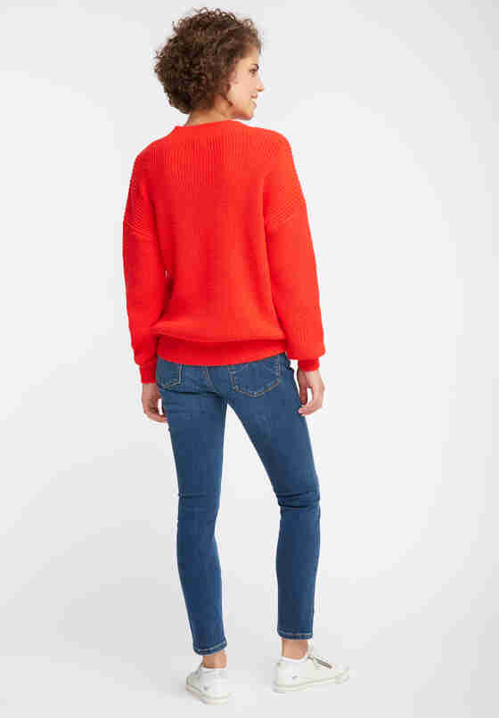 Sweater Oversize-Pullover, Rot, model