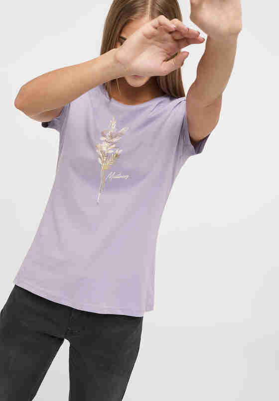 T-Shirt Style Alexia C Foilprint, Lila, model