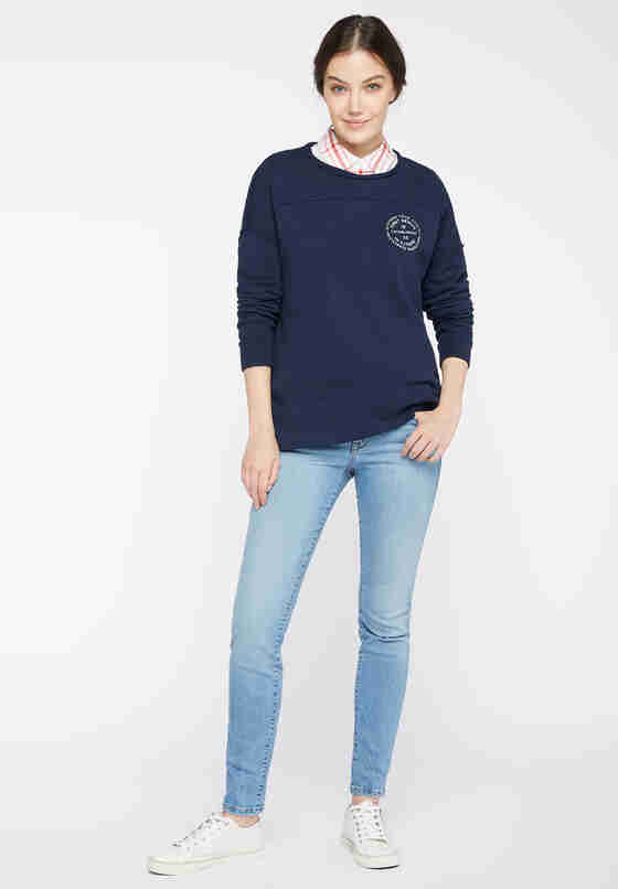Sweatshirt Print-Sweatshirt, Blau, model