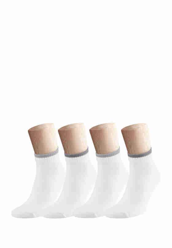 Accessoire 4x elastische Socken, Weiß, bueste