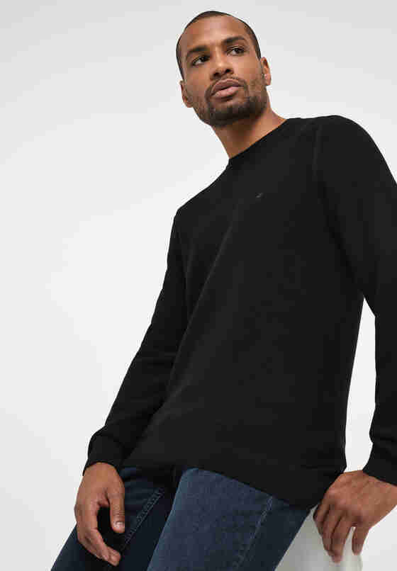 Sweater Style Emil C Basic, Schwarz, model