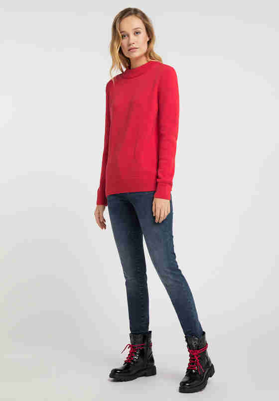 Sweater Carla C Basic, Rot, model