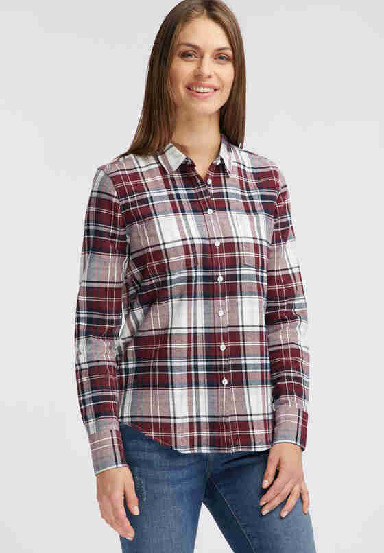 Bluse Flanell-Bluse, Rot, model