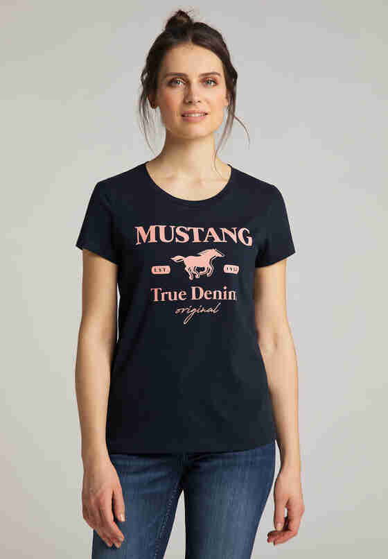 Label-Shirt aus Baumwolle jetzt bei bei Mustang kaufen