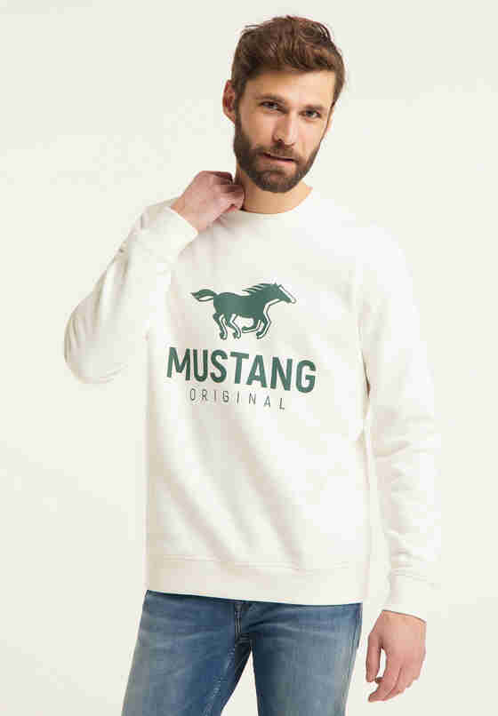 Sweatshirt Style Ben C Print, Weiß, model
