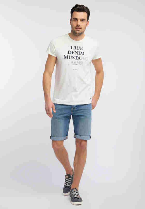 T-Shirt Printed Tee, Weiß, model