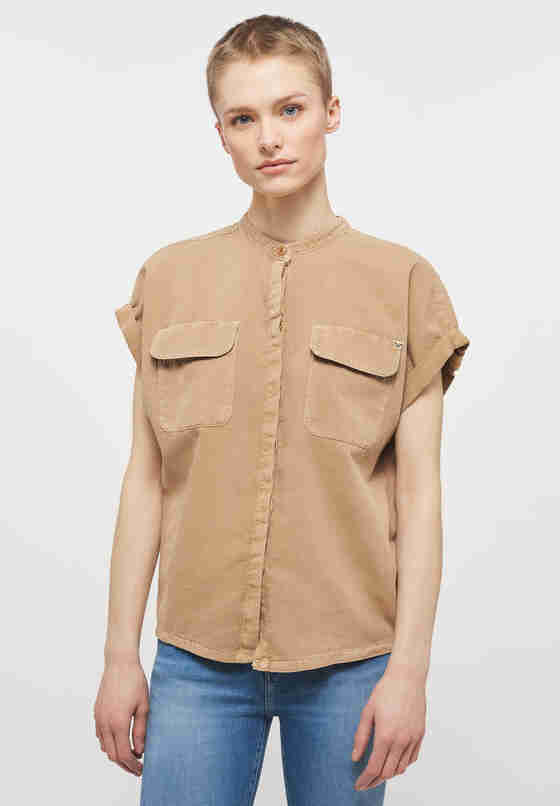 Lässige Bluse mit aufgesetzten Taschen jetzt bei bei Mustang kaufen | Hemdblusen