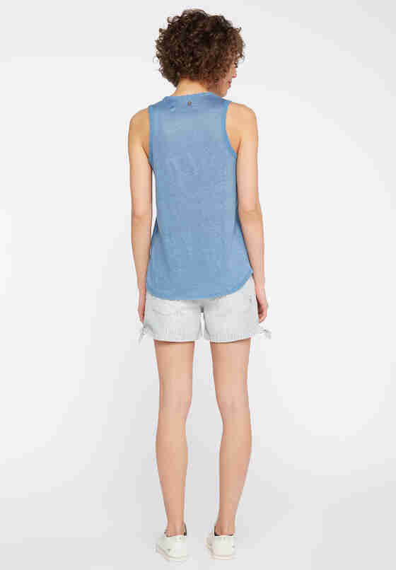 T-Shirt Spitzentop, Blau, model