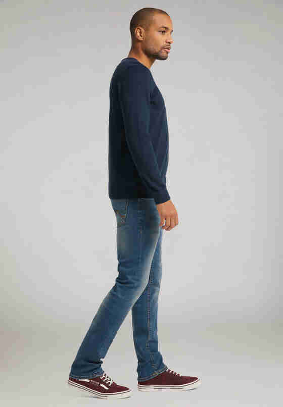 Sweater Basic V-Neck Jumper, Blau, model