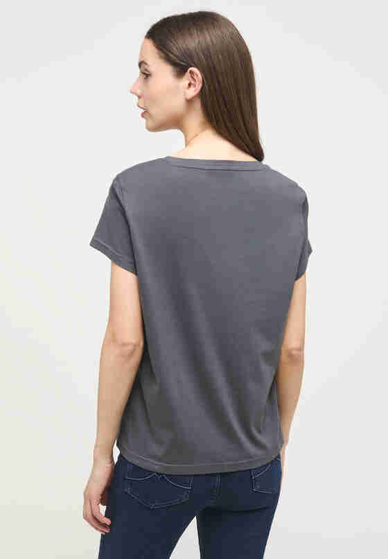 T-Shirt Print-Shirt, Grau, model