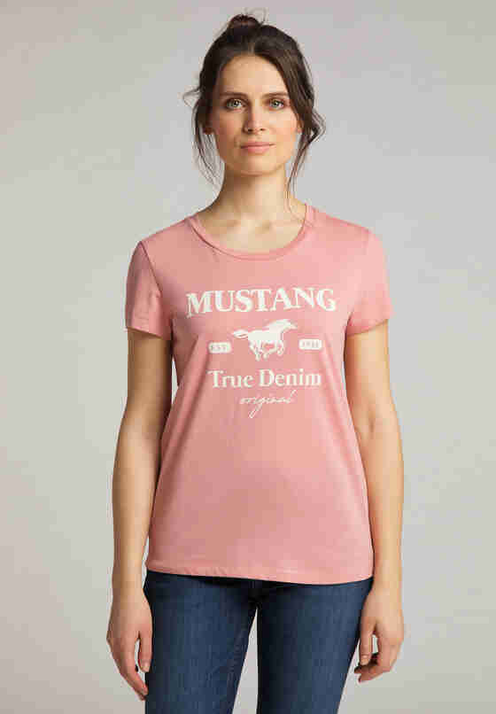 Label-Shirt aus Baumwolle jetzt bei bei Mustang kaufen