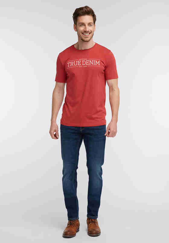 T-Shirt Print-Shirt, Rot, model