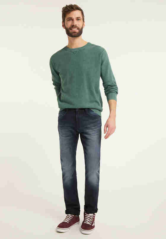 Sweater Style Emil C Washed, Grün, model
