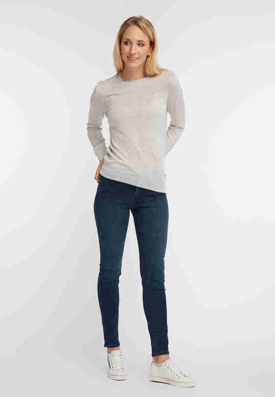 Sweater Feinstrickpullover, Grau, model