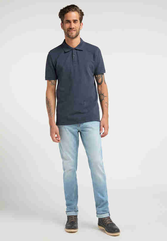 T-Shirt Polo, Blau, model