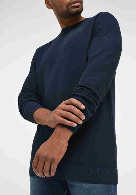Sweater Style Emil C Basic, Blau, model