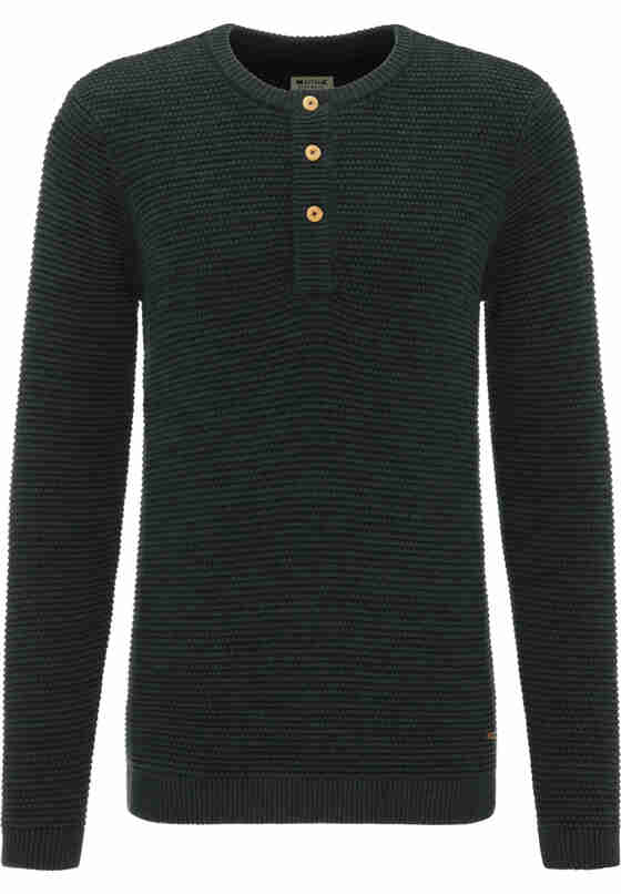 Sweater Emil C Henley, Grün, bueste