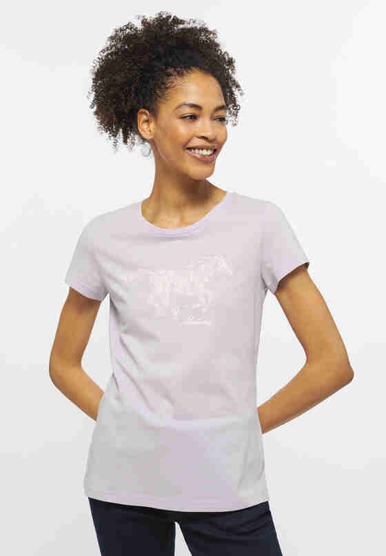 T-Shirt Style Alexia C Print, Lila, model