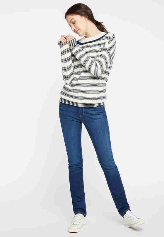 Sweater Streifenpullover, Blau, model