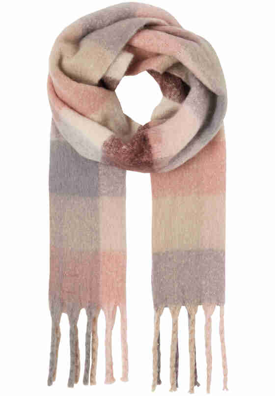 Accessoire Style Ines Check Scarf, Rosa, bueste